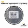 5,5mm H&N Field TargetTrophy Green 200 Kpl - Rasian pohja EAN näkyvissä - 5,5 mm luodit - 4047058015033 - 10
