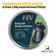 H&N Baracuda Hunter Extreme 6,35mm 1,84g ilmakivääriluoti 150 kpl - rasia edestä - 6,35 mm luodit - 4047058019543 - 1