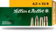 6,5x52R Sellier & Bellot SP 7,6g 20 kpl - Muut kaliiperit - 8590690330553 - 4