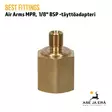 Best Fittings Air Arms MPR 1/8" BSP täyttöadapteri - Adapteri pystyssä - Adapterit ja liitäntäsarjat - 03A1MF03 - 4