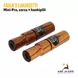 Faulk's Mini-Pro lahjasetti sorsa- ja hanhipilli takaviistosta oikealta - Lintupillit - 51101000673 - 2