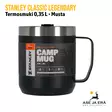 Stanley Classic Legendary Camp Mug 0,35 L, musta suoraan edestä - Termospullot ja termosmukit - 6939236373173 - 2