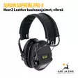 Sordin Supreme Pro-X Hear2 Leather kuulosuojaimet, vihreä, etuviistosta - Kuulosuojaimet - 7392749009233 - 8