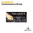 Sellier & Bellot 9mm Browning Court FMJ 6,0g pistoolinpatruuna - 9mm pistoolin patruunat - 8590690310333 - 1