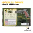 AirVenturi 1911 John Wayne 4,5mm ilmapistooli tuotepaketti takaa - BB kuula ilmapistoolit - 819024015613 - 12