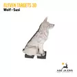 Eleven Targets 3D-taulu Istuva Susi - 3D-eläintaulut - 8717974181063 - 7