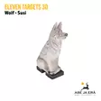 Eleven Targets 3D-taulu Istuva Susi - 3D-eläintaulut - 8717974181063 - 8