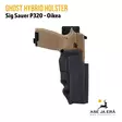 Ghost Hybrid holster SIG P320 oikea - Ase kotelossa edestäpäin - IPSC kotelot - SGHD23 - 1