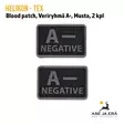 Helikon-Tex blood patch 2 kpl veriryhmä A+  Musta-  Yleiskuva - Muut asusteet - 5908218766983 - 1