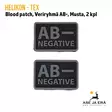Helikon-Tex blood patch 2 kpl veriryhmä AB-  Musta - Yleiskuva - Muut asusteet - 5908218767003 - 1