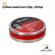 5,50 mm JSB Jumbo Exact 1,03g 250kpl - Rasia yläviistosta - 5,5 mm luodit - 8594180450523 - 9