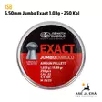 5,50 mm JSB Jumbo Exact 1,03g 250kpl - Yleiskuva - 5,5 mm luodit - 8594180450523 - 6