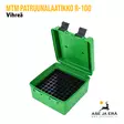 MTM R-100 patruunalaatikko, Vihreä - etuviistosta vasemmalta, kansi avoinna - Kiväärin patruunoille - 026057219103 - 2