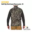 Niteforce Half Zip Tech Camo Polo vetoketjulla M, takaa - T-paidat - 6430061582773 - 13