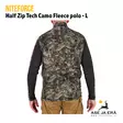 Niteforce Half Zip Tech Camo Polo vetoketjulla L, takaa - T-paidat - 6430061582773 - 15