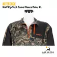 Niteforce Half Zip Tech Camo Polo vetoketjulla XL, yksityiskohta kauluksen alueesta - T-paidat - 6430061582773 - 4