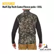 Niteforce Half Zip Tech Camo Polo vetoketjulla XXL, takaa - T-paidat - 6430061582773 - 17
