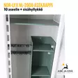 Nor-Lyx NL-2000 asekaappi + sisähyllykkö - Asekaappi 1-10 aseelle - 293223 - 9