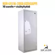 Nor-Lyx NL-2000 asekaappi + sisähyllykkö - Asekaappi 1-10 aseelle - 293223 - 8