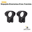 Osuma 30mm rengasjalka 11mm kiskoon - Rengas- ja yksiosaiset kiikarinjalat - 6430068620843 - 2