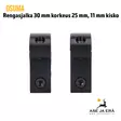 Osuma 30mm rengasjalka 11mm kiskoon - Rengas- ja yksiosaiset kiikarinjalat - 6430068620843 - 4