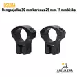 Osuma 30mm rengasjalka 11mm kiskoon - Rengas- ja yksiosaiset kiikarinjalat - 6430068620843 - 3