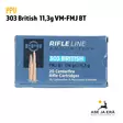 PPU 303 British FMJ BT 11.30g kiväärinpatruuna - Muut kaliiperit - 8605003812593 - 1