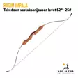 Ragim Impala Takedown vastakaarijousen lavat 62" - 25# - lavat kiinnitettynä runkoon - Vastakaarijousen lavat - 8034049501503 - 5