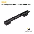 Rusan Picatinny-kisko, Sako 75 I/II/II metsästyskivääriin - Kiskot, kiilat, palat ja muut jalustat - 3856026413563 - 5