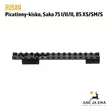 Rusan Picatinny-kisko, Sako 75 I/II/II metsästyskivääriin - Kiskot, kiilat, palat ja muut jalustat - 3856026413563 - 7