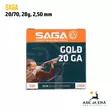 Saga Gold 20/70 28g 6 2,5mm 400m/s Haulikonpatruuna - Haulikon ratapatruunat - 8435101625333 - 1