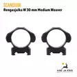 Scandium W 30 mm Medium renkaat Weaver - Suoraan edestä - 30mm kiikarinrenkaat - 7340143713843 - 2