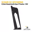Sig Sauer 1911 We The People - Emperor 4,5mm CO2 ilmapistoolin varalipas - vasen sivu - SIG Sauer lippaat - 798681596393 - 3