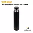 Therm nordic termospullo Shotgun 0,75 l musta - Kuppi irrallaan korkki kiinni - Termospullot ja termosmukit - 7340143701703 - 5