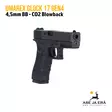 Umarex Glock 17 Gen4 Blowback 4,5mm CO2 BB ilmapistooli - oikealta etuviistosta - BB kuula ilmapistoolit - 4000844648273 - 8
