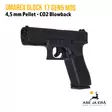 Umarex Glock 17 Gen5 MOS 4,5mm CO2 Blowback ilmapistooli - vasemmalta etuviistosta - Ilma-aseluoti ilmapistoolit - 4000844812803 - 6