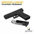Umarex Glock 17 Gen5 MOS 4,5mm CO2 Blowback ilmapistooli - alaviistosta lipas irroitettuna - Ilma-aseluoti ilmapistoolit - 4000844812803 - 10