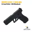 Umarex Glock 17 Gen5 MOS 4,5mm CO2 Blowback ilmapistooli - yläviistosta - Ilma-aseluoti ilmapistoolit - 4000844812803 - 8