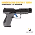 Walther Q5 Match 5" Combo SET 4,5mm CO2 Ilmapistooli - oikealta sivusta ilman punapistetähtäintä - Ilma-aseluoti ilmapistoolit - 4000844848963 - 9