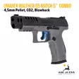 Walther Q5 Match 5" Combo SET 4,5mm CO2 Ilmapistooli - vasemmalta etuviistosta ilman punapistetähtäintä - Ilma-aseluoti ilmapistoolit - 4000844848963 - 7