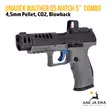 Walther Q5 Match 5" Combo SET 4,5mm CO2 Ilmapistooli - vasemmalta etuviistosta - Ilma-aseluoti ilmapistoolit - 4000844848963 - 2