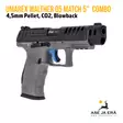 Walther Q5 Match 5" Combo SET 4,5mm CO2 Ilmapistooli - oikealta etuviistosta ilman punapistetähtäintä - Ilma-aseluoti ilmapistoolit - 4000844848963 - 8