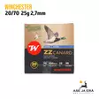 Winchester ZZ Canard 20/70 25g haulikon patruuna - 20 kaliiperin patruunat - 634957772293 - 1