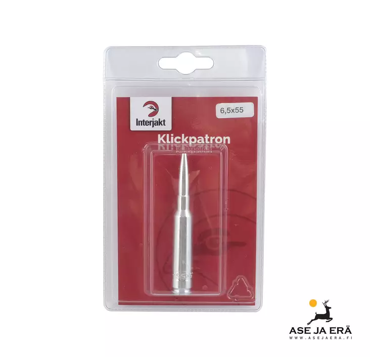 6,5x55 alumiininen klikkipatruuna - Interjakt - Klikkipatruunat - 7340143700263 - 1