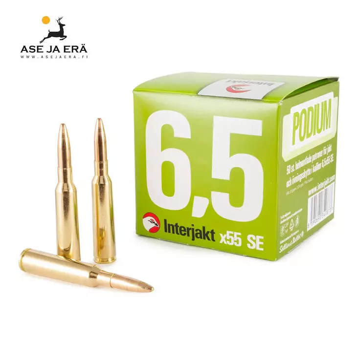 6,5x55 Podium FMJ Kiväärin täysvaippapatruuna - 6,5x55 kaliiperi - 8590690340873 - 1