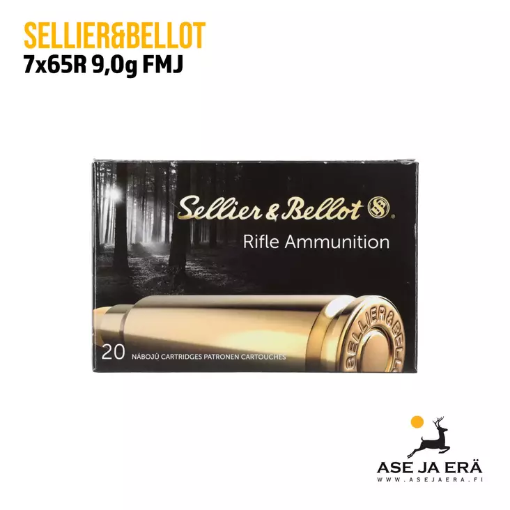 7x65R Sellier & Bellot FMJ 9g kivääripatruuna - Muut kaliiperit - 8590690331253 - 4