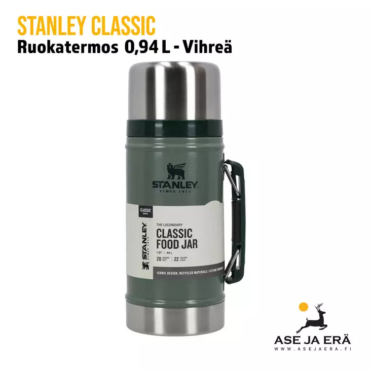 Stanley Classic ruokatermos 0,94 L yleiskuva edestä - Termospullot ja termosmukit - 6939236347983 - 1