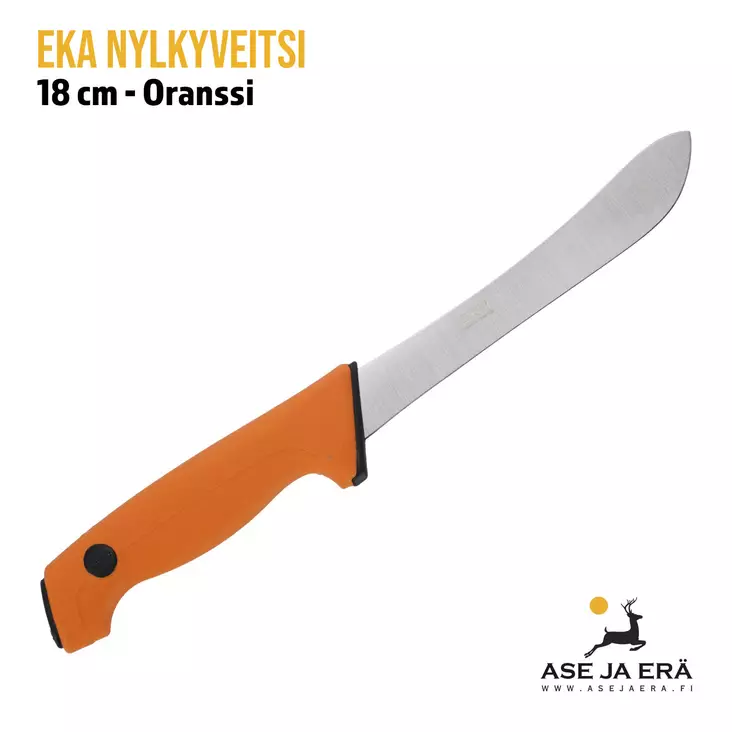EKA nylkyveitsi 18cm oranssi - sivusta - Avaus- ja nylkyveitset - 7391537300903 - 1