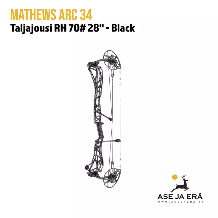 Mathews ARC 34 RH 70# 28,0" Black metsästys taljajousi - Yleiskuva - Metsästysjousi - 8721431032973 - 1