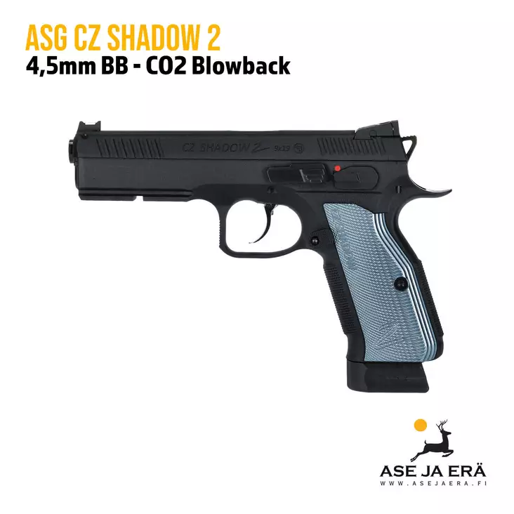 ASG CZ Shadow 2 - metallirunkoinen Blowback 4,5mm CO2 ilmapistooli - BB kuula ilmapistoolit - 5707843081153 - 1